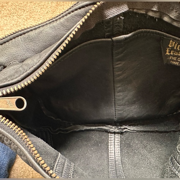 Victoria leather company purse Crossbody Flap Front Black - Picture 6 of 8